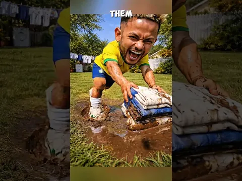 Ronaldo does the laundry!