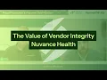 The Value of Vendor Integrity Nuvance Health