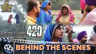behind the scenes ranjit bawa gurpreet ghuggi karamjit anmol bts ep 5 mr u0026 mrs 420 returns
