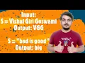Print first letter of every word in the string By LearnWithVishalGiri