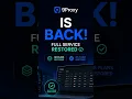 9Proxy is BACK Full Service Restored