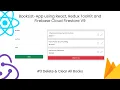 React Redux Toolkit Firestore V9 Tutorial Booklist App CRUD Delete Clear All Books