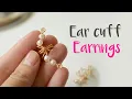 How to make EAR CUFF EARRINGS with wire No hole earrings