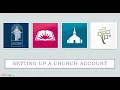 Making a Church Account and Username