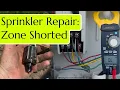 Irrigation Troubleshooting Zone Short on Rain Bird ESP Confirmed with Multimeter