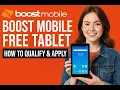 Boost Mobile Free Tablet - How to Qualify Apply