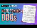 APUSH - Study Skills Note-Taking DBQs Document Analysis