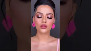 ميك اب وردي يجننن اجمل مكياج وردي روعة 