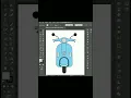 scooty girl vector art part 1