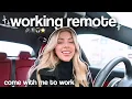 WORKING REMOTE come with me to work a productive day as an apartment locator