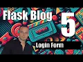 Flask SQLAlchemy Website Blog Development Part 5 - Login Form