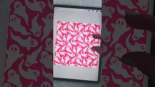 My take on the viral pink ghost blanket Halloween pattern