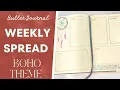 Bujo Weekly Spread - Boho Dreamcatcher