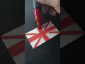 Drawing UK flag 🇬🇧#Marker#Asmr#Satisfying#next?