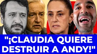 ¡CLAUDIA LO VA A TRAICIONAR! Sheinbaum no soporta a Andy: quiere destruirlo junto a AMLO: Simón Levy