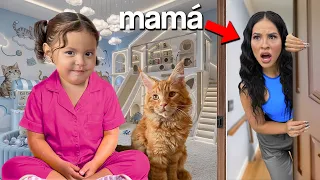 KARLA DESCUBRE LA HABITACIÓN SECRETA DEL GATITO!! 😳 