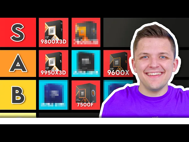 The ULTIMATE Gaming CPU Tier List 2025!