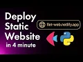 How to Deploy a Python Flet App as a Static Website Free Hosting with Netlify