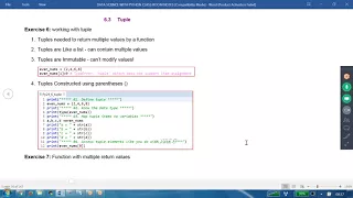 12 Data Science With Python Tutorial Tuple