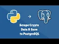 Cryptocurrency Data Scraper Extractor using Python Playwright and save it to PostgreSQL