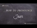 How to Pronounce Jaar Real Life Examples