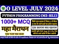 Python Marathon O Level Python Programming Marathon O Level M3R5 MCQ Marathon PreptShala