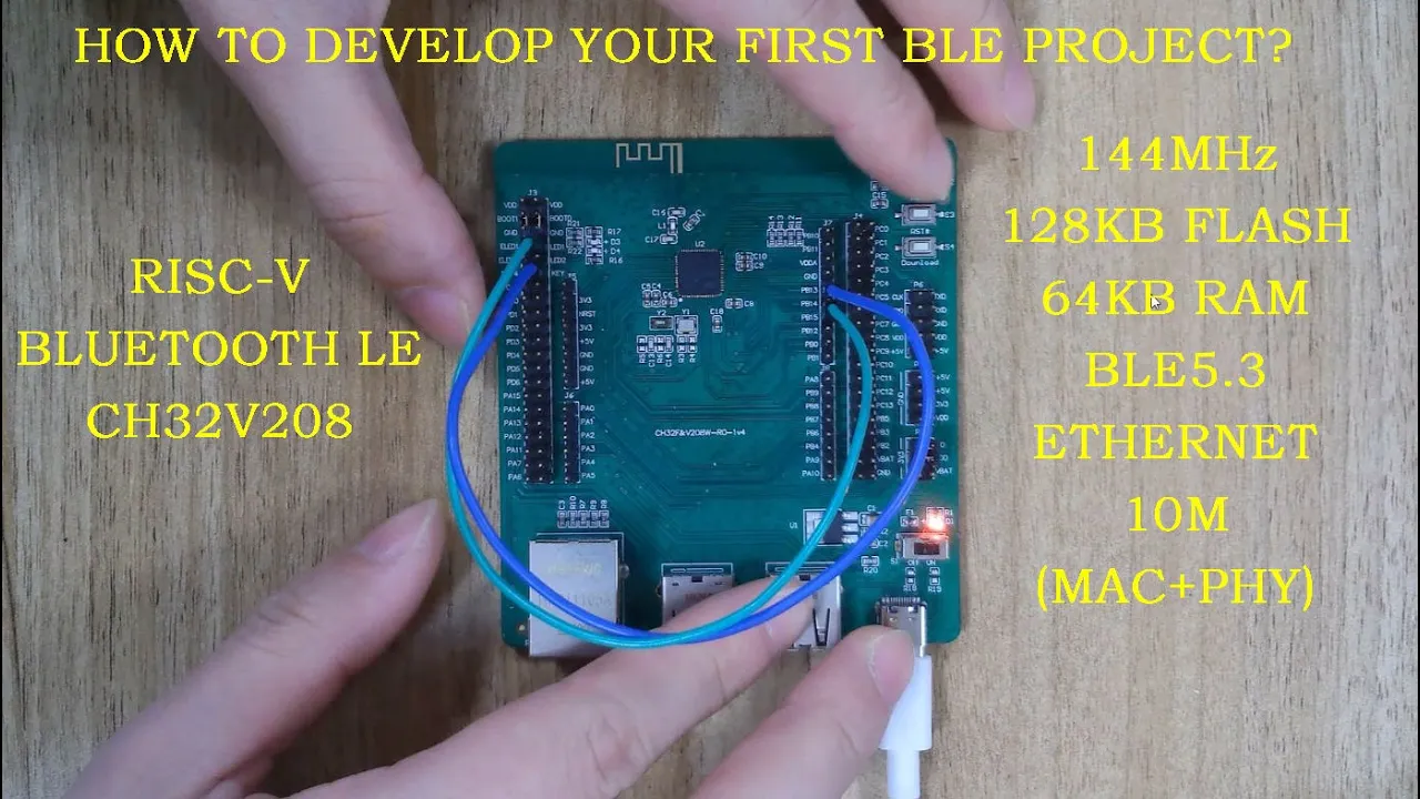 #3- How to develop a Bluetooth-LE project using RISC-V CH32V208 | PART 1