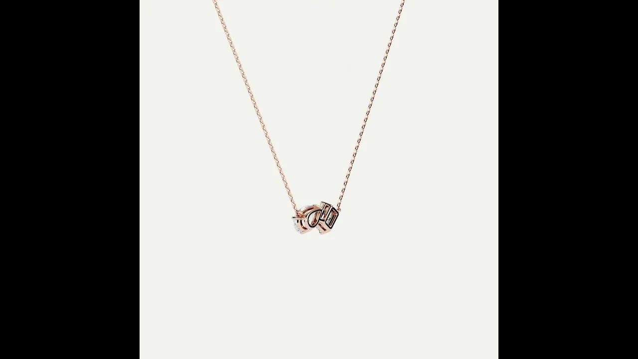 Radiant & Pear Lab-Grown Diamond Toi et Moi Pendant Necklace