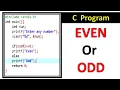 C Program to check number is Even or Odd in Hindi If Else statement example in Urdu