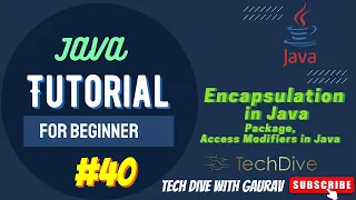 Encapsulation in Java Package Access Modifiers OOPs Tutorial