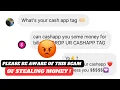 Whats your cashapp tag New instagram scam people asking cashapp tag in DMs to steal money