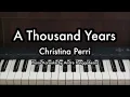 A Thousand Years - Christina Perri | Piano Karaoke by Andre Panggabean