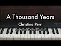 Download Lagu A Thousand Years - Christina Perri | Piano Karaoke by Andre Panggabean