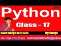 Learn Python Programming Tutorial Online Training by Durga Sir On 22-05-2018 7AM