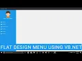 How To Design Modern Flat UI Menu