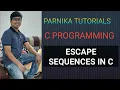 L 13 ESCAPE SEQUENCES IN C BACKSLASH CHARACTERS IN C GATE CSE LECTURES C PROGRAMMING LECTURES