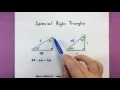 Trigonometry - Special triangles
