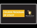 Course Program of Study