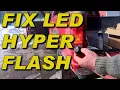 Fix turn signal LED hyper-flash with a new FLASHER RELAY - not load resistors