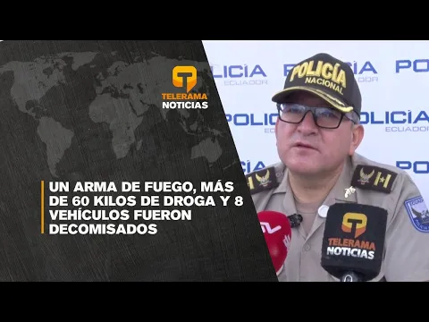 Un arma de fuego, más de 60 kilos de droga y 8 vehículos fueron decomisados