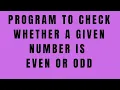 Even or Odd Number Logic Flow Control Flow Structure By Deepa Thakur