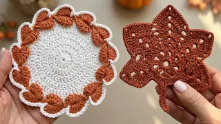 Два урока, как связать крючком осенний декор 🍁
