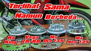 Differences in Nap Gear Yamaha RX king Vega ZR Jupiter MX Old New 135 for gl cb Tiger Megapro primus
