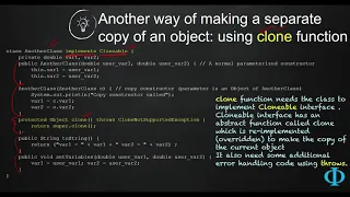 11e Copying an Object Using Clone Method of Java