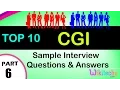 cgi top most important interview questions and answers for freshers experienced