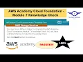 AWS Academy Cloud Foundation - Module 7 Knowledge Check AWS Storage Services Questions and Answers