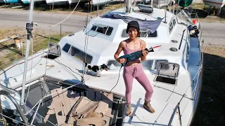 50 Year Old Catamaran Revival on A TIGHT BUDGET!  | Wildlings Sailing