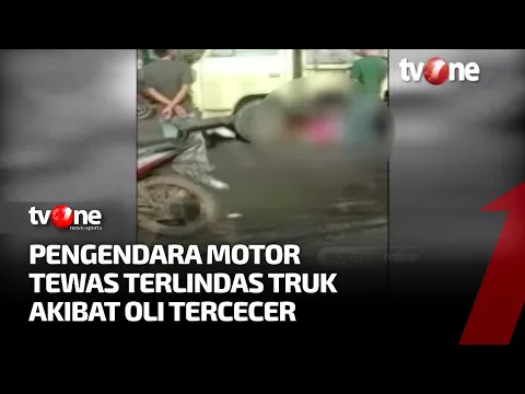 Jalanan Licin Akibat Oli Tercecer, Pemotor di Bekasi Tewas Terlindas Truk