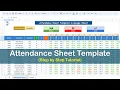 Create Attendance Template in Google Sheet Complete Process