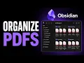 How To Organize PDFs In Obsidian Full Guide